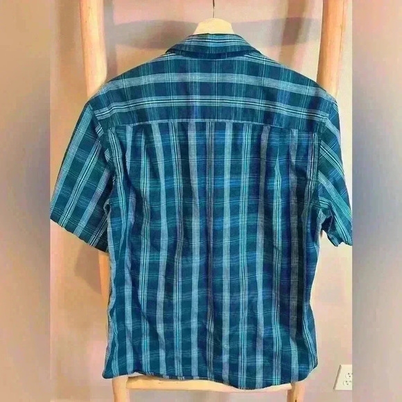 Alfani size Large blue button down shirt - Picture 2 of 5